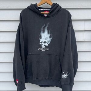 vintage jnco flaming skull 💀 hoodie ⛽️ 🔥